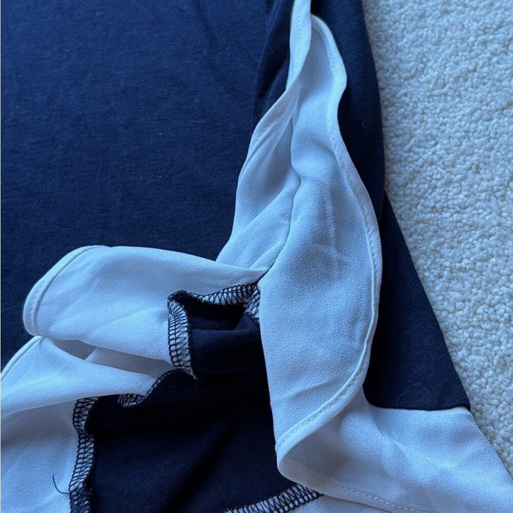LOFT Navy Long Sleeve Tee with Stylish Comfort - Picture 3 of 3
